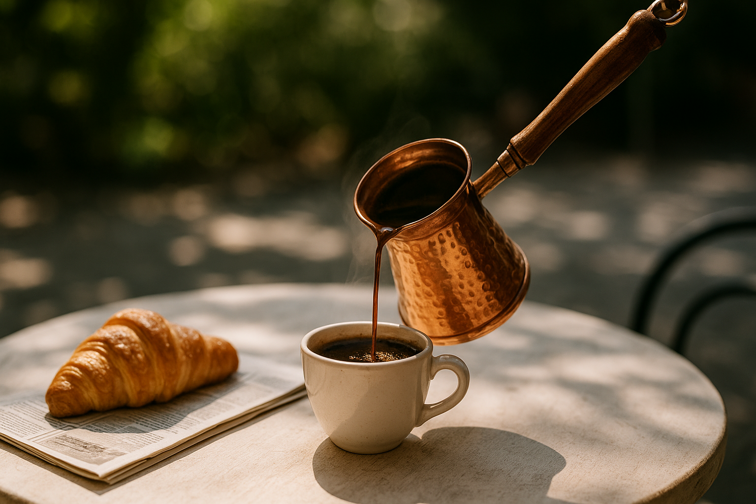Copper Coffee Pot - Hammered Finish - luxury handcrafted Copper piece from Viviana London